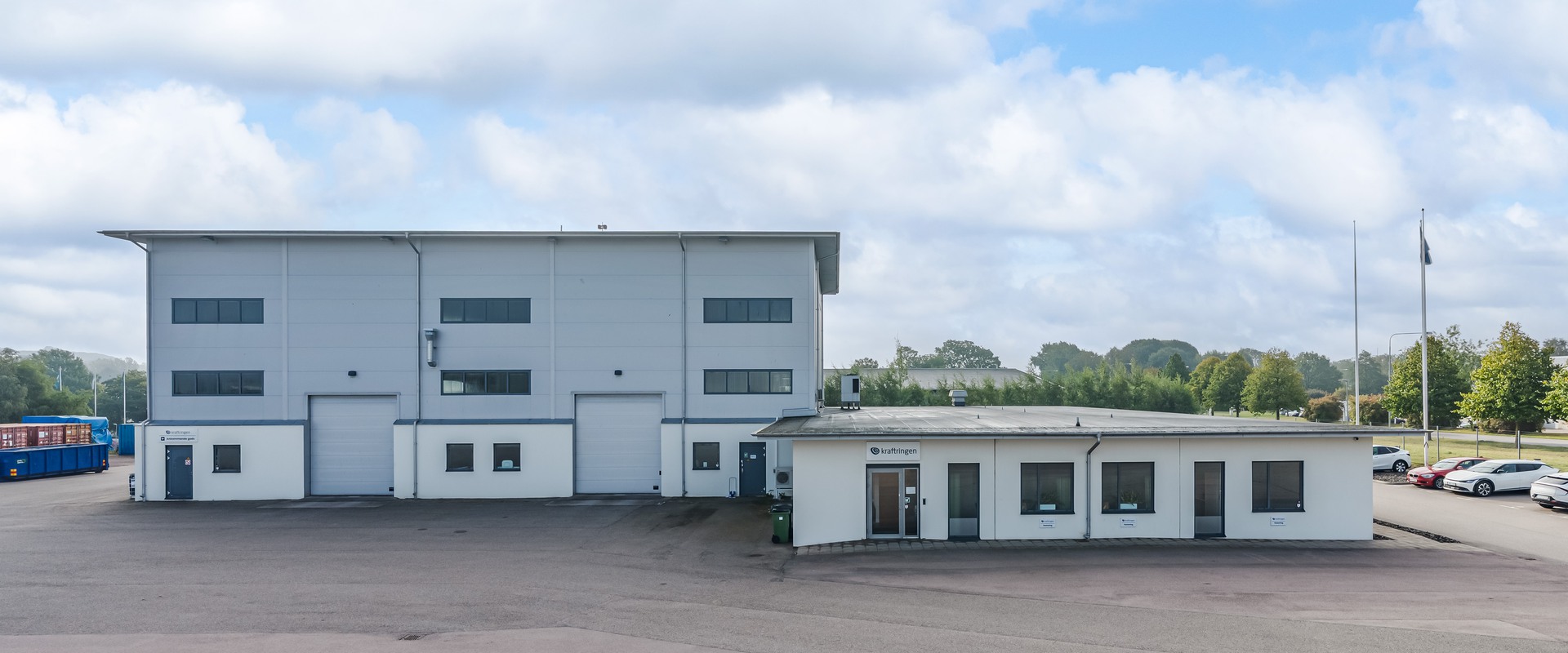 Logistikfastighet med uppställningsyta