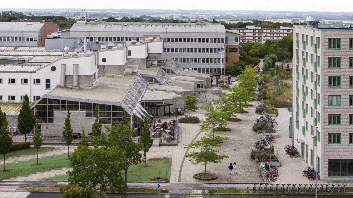 Drönarbild över Ideon i Lund