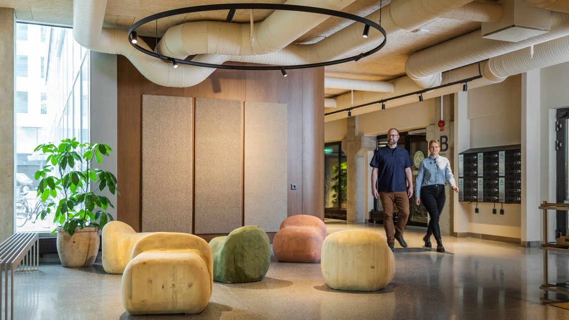 Kontor med egen balkong