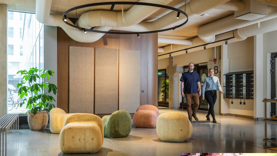 Kontor med egen balkong