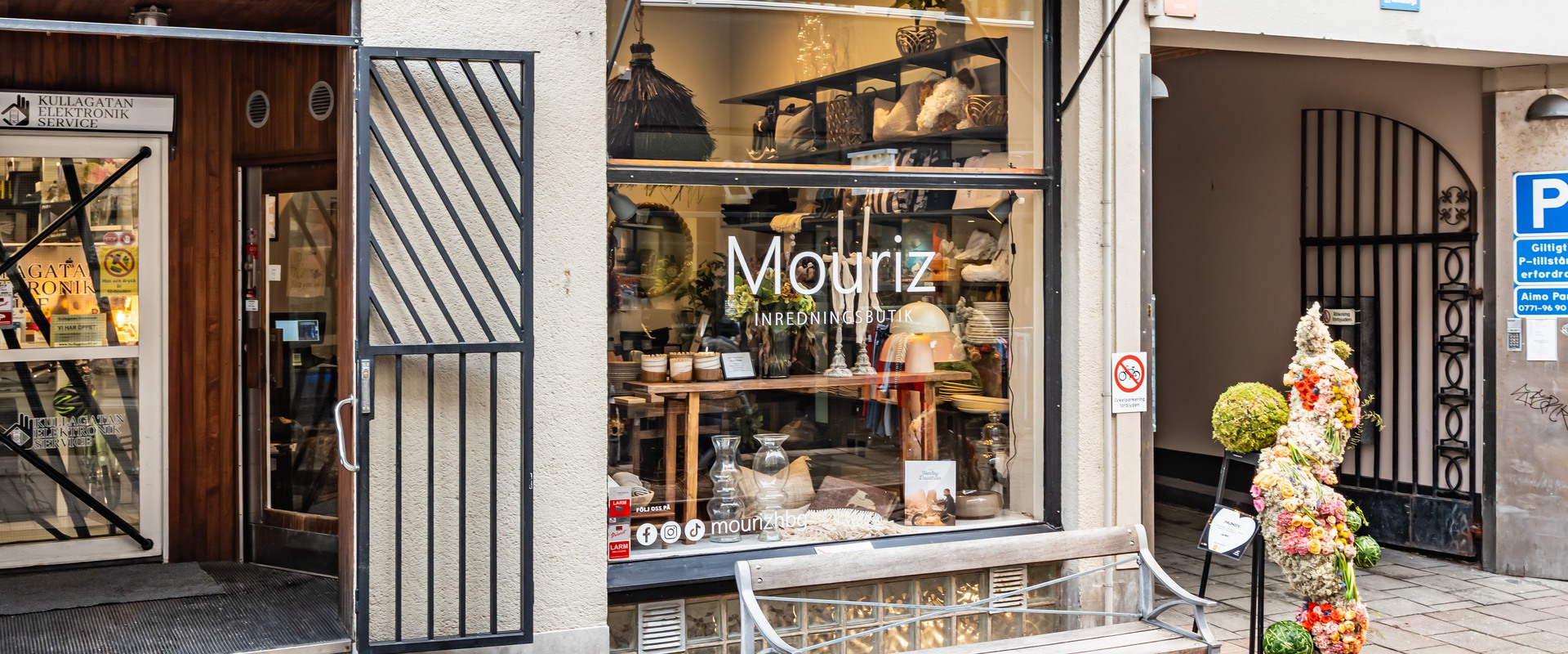 Liten butik på Kullagatan