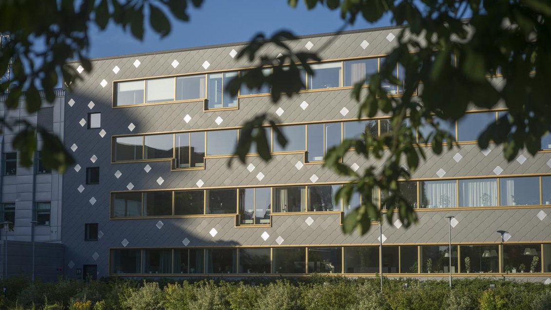 Medeon fasad byggnad