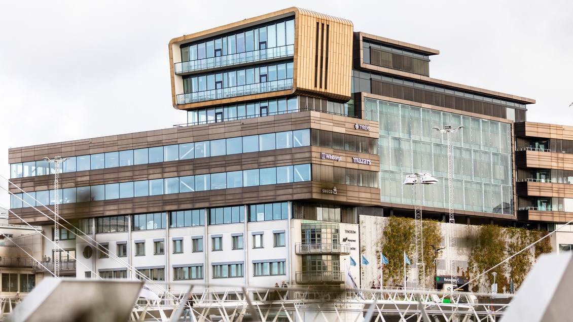 Kontor på Helsingborg C med vy över sundet