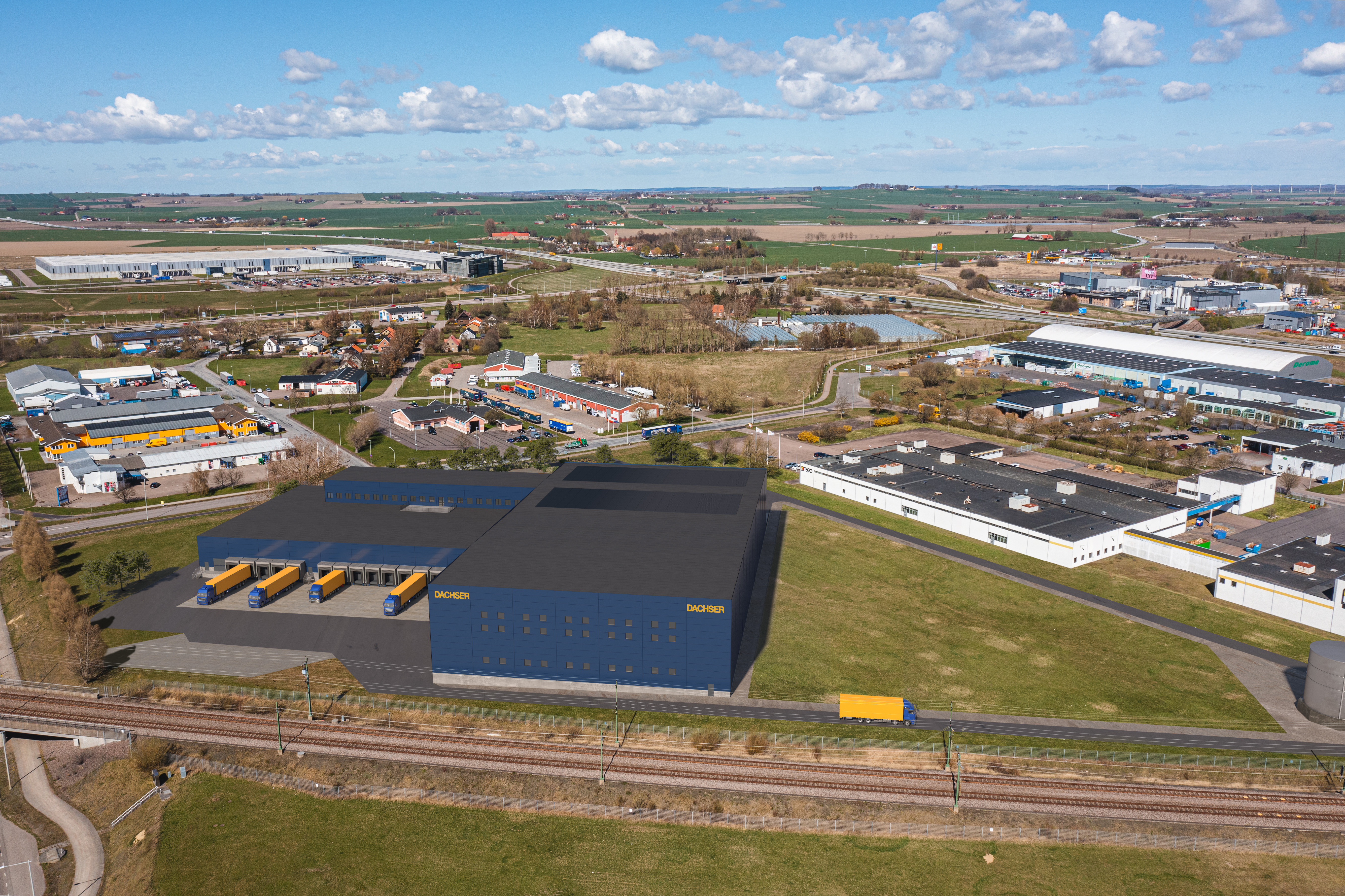 Aerial illustration of Bilrutan 5.
