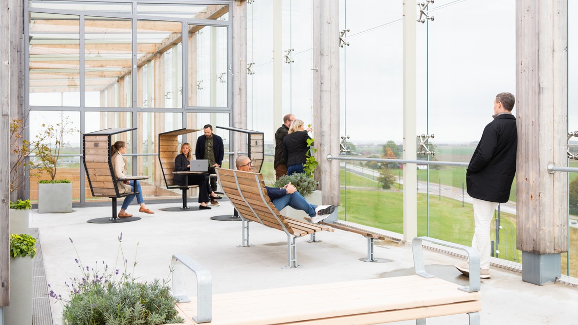 Takterrassen på fastigheten Space i Lund