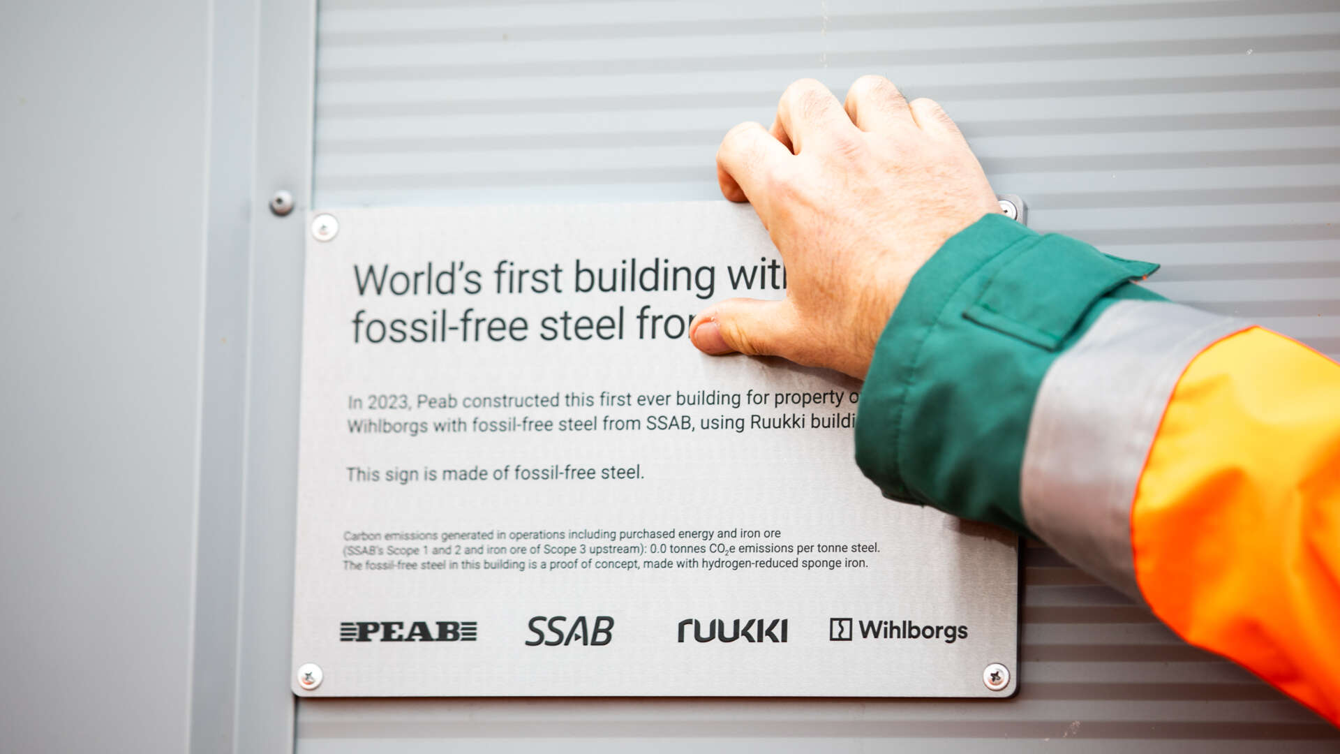 The world's first building made with fossil-free steel.
